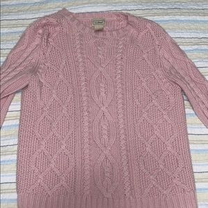 L.L Bean Pink Sweater